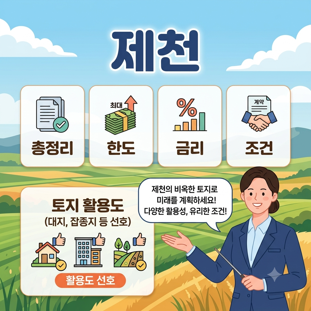 직접 상담하며 확인한 제천 토지담보대출 농지와 임야 한도 확인 과정