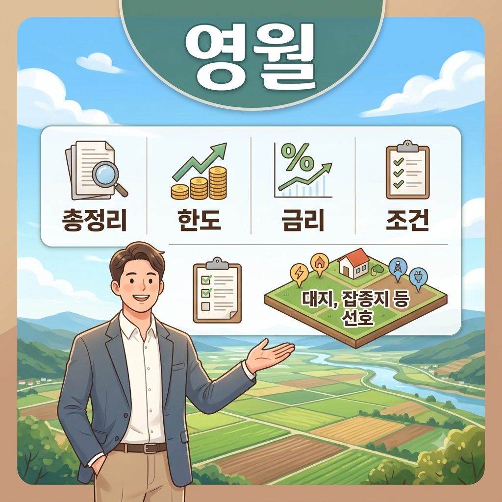 영월 토지담보대출 한도 얼마나 가능할까? 농지·임야 담보대출 조건 총정리