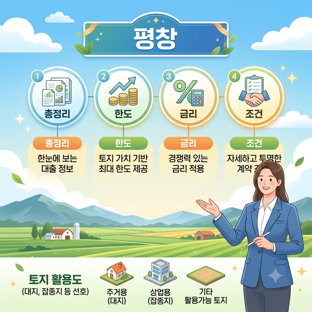 평창 토지담보대출 한도 얼마나 가능할까? 농지·임야·땅담보대출 조건과 금리 총정리