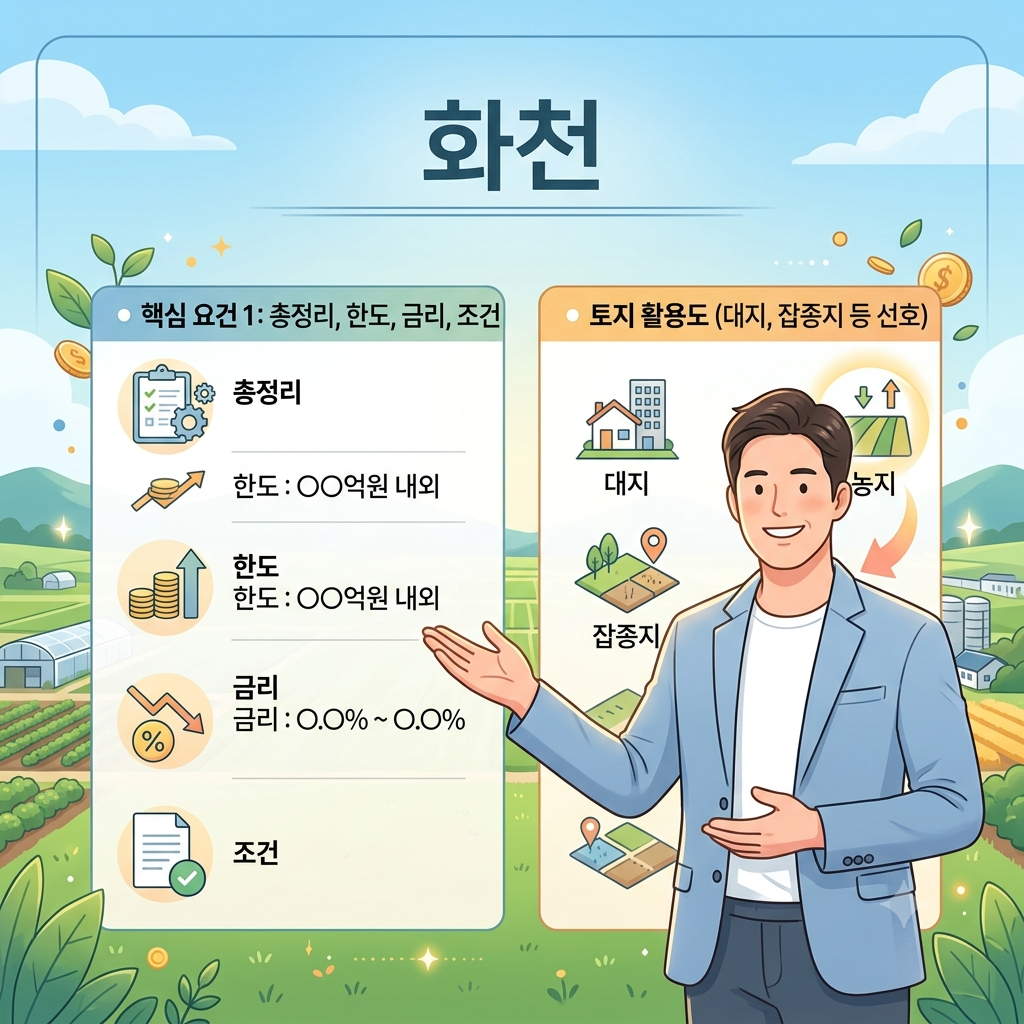 화천 토지담보대출 한도 얼마나 가능할까? 농지·임야·땅담보대출 조건 총정리