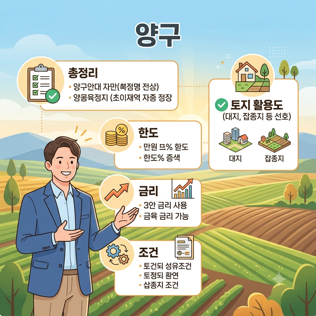 양구 토지담보대출 한도 얼마나 가능할까? 농지·임야·땅 담보대출 조건과 금리 총정리