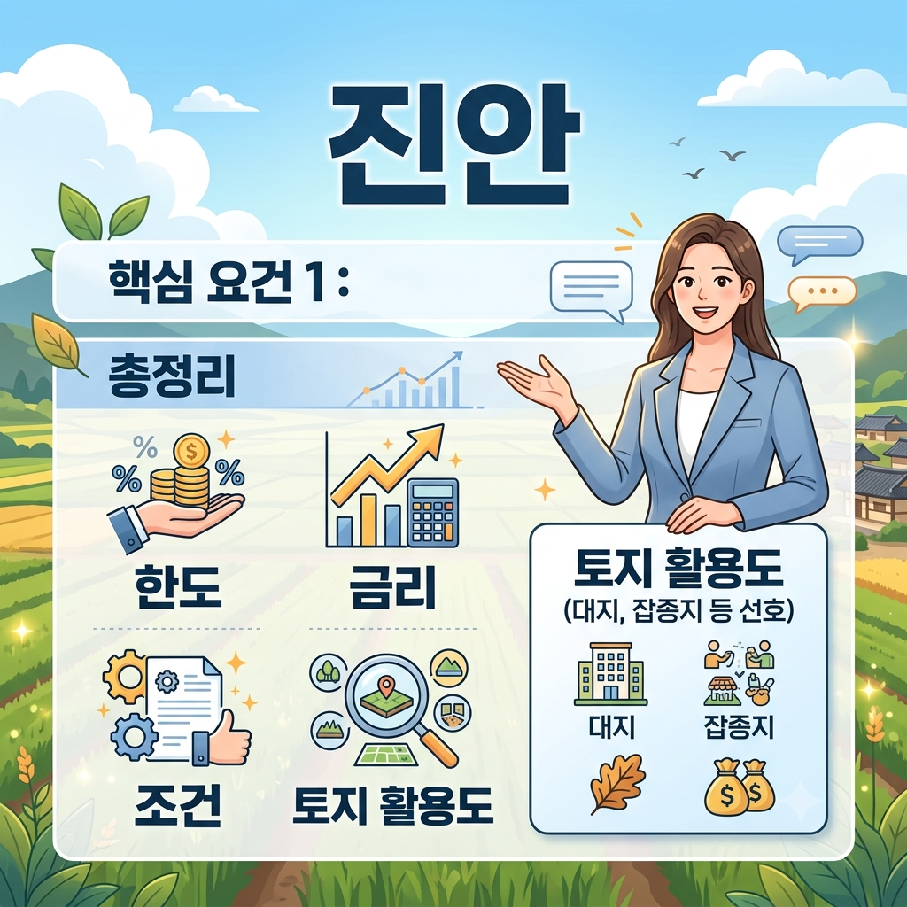 진안 토지담보대출 조건 총정리｜농지·임야까지 한도·금리·자격 완벽 가이드