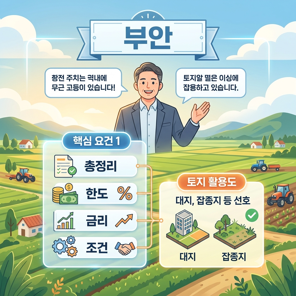 부안 토지담보대출 한도 얼마나 가능할까? 농지·임야·땅담보대출 조건과 금리까지 총정리