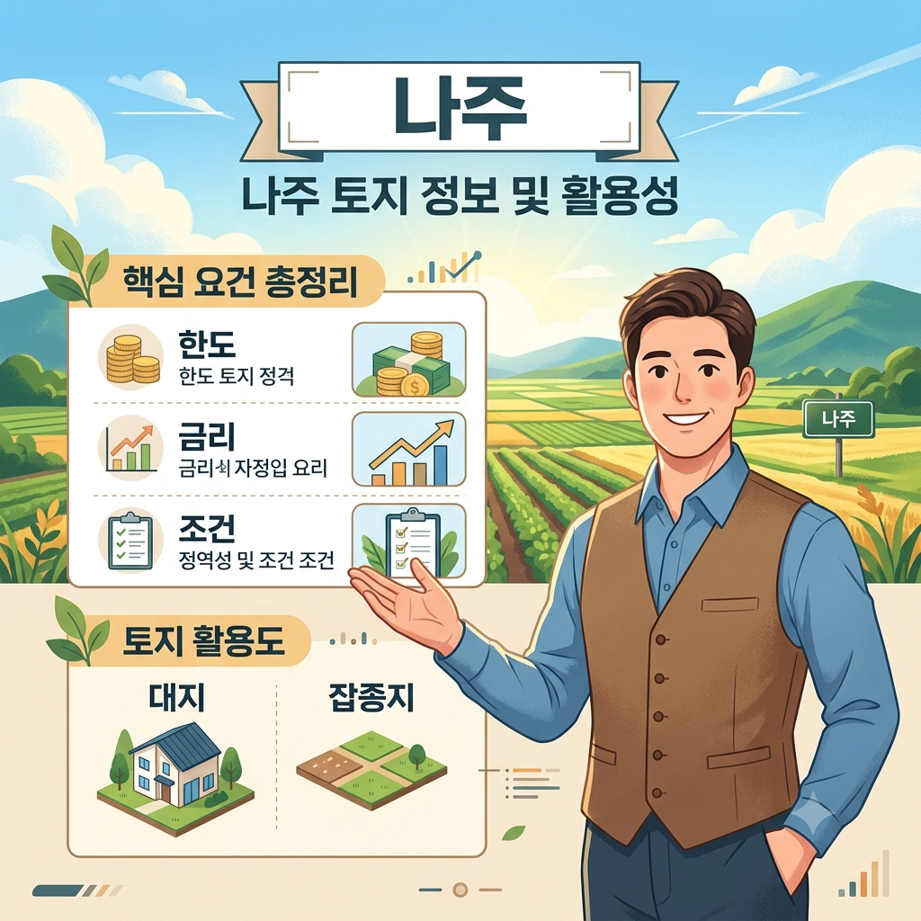 나주 토지담보대출, 농지·임야도 가능할까? 한도·금리·조건과 실제 승인 사례 총정리