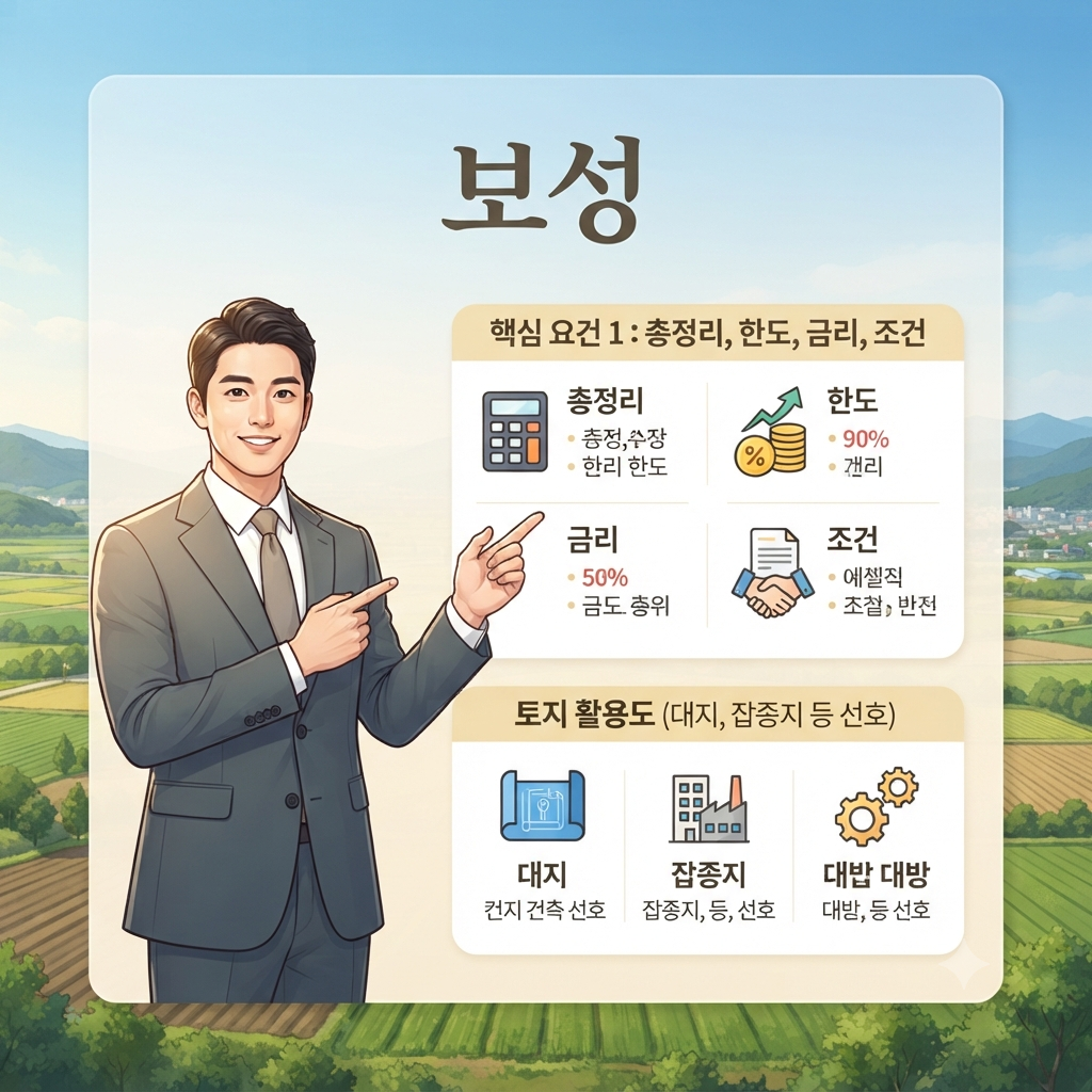 보성 토지담보대출 어디가 유리할까? 농지·임야·땅 대출 한도와 승인 포인트 총정리