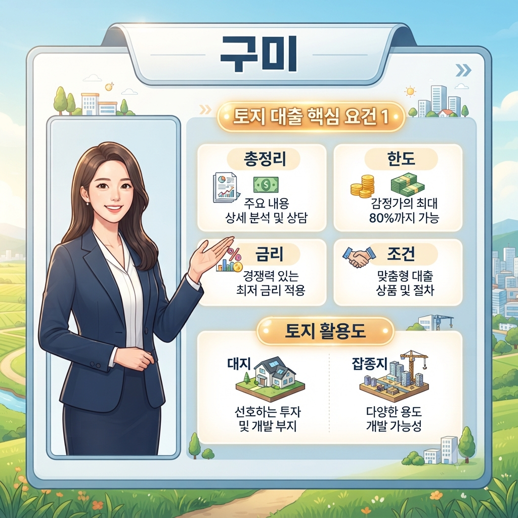 구미 토지담보대출 실제 상담에서 확인한 한도와 조건 정리