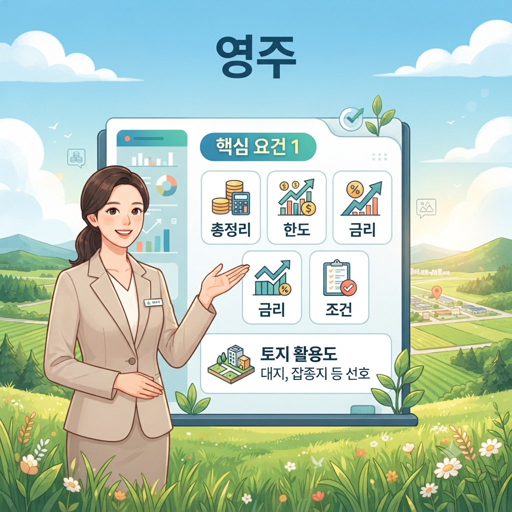 영주 토지담보대출, 농지·임야도 가능할까? 한도부터 승인 포인트까지 한 번에 정리
