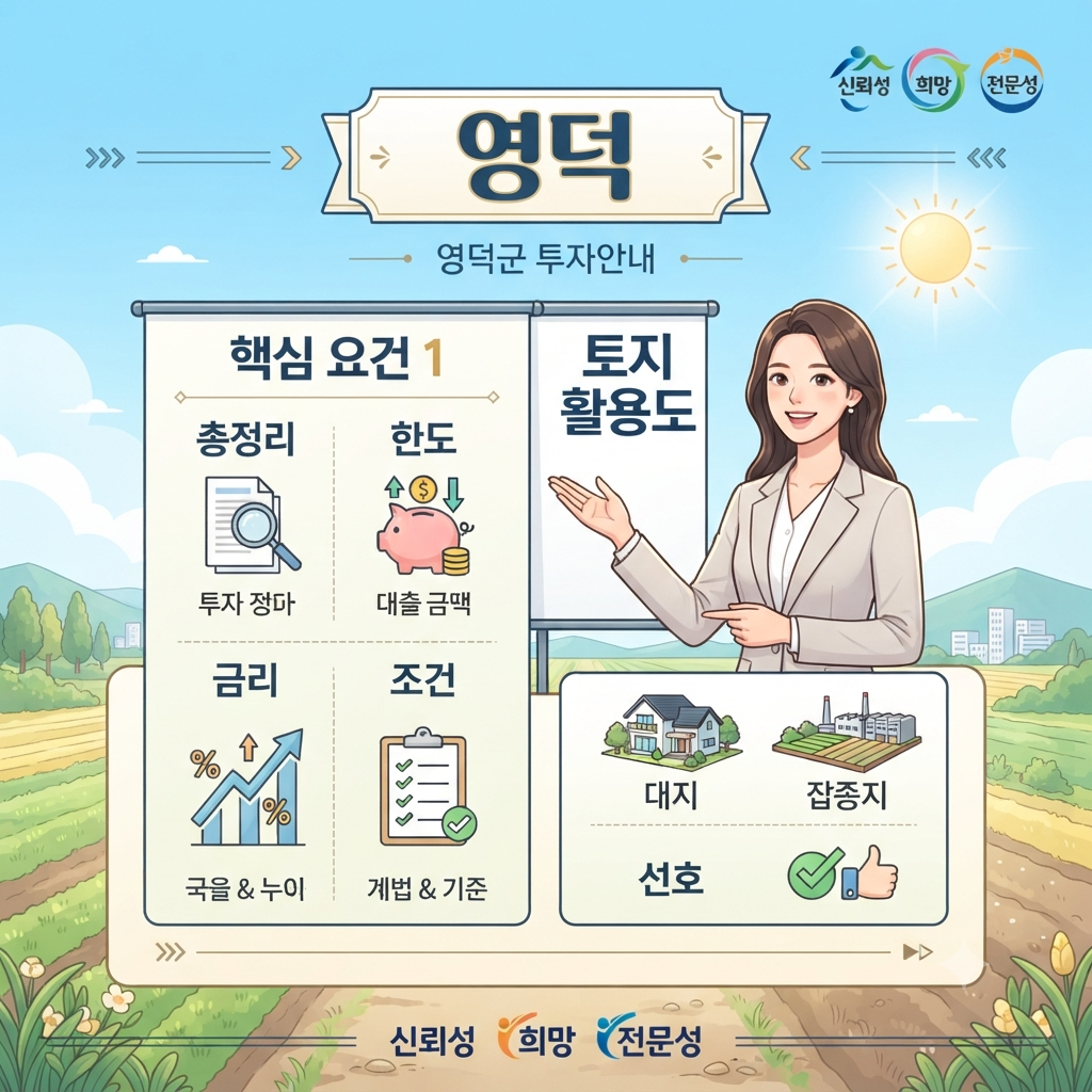 영덕 토지담보대출 직접 알아본 경험, 한도·금리·조건과 실제 사례