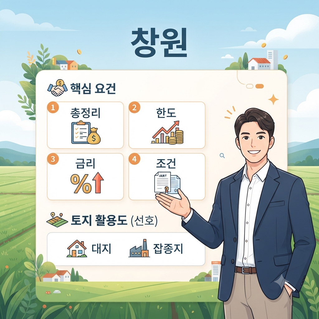 창원 토지담보대출 실제 상담에서 확인했던 한도와 조건, 농지·임야는 무엇을 볼까