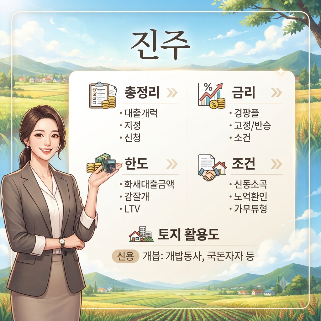 진주 토지담보대출 실제 상담에서 확인했던 한도와 조건 정리