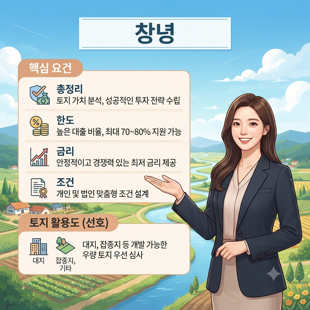 창녕 토지담보대출 얼마나 받을 수 있을까? 농지·임야·땅 종류별 한도와 승인 핵심 포인트