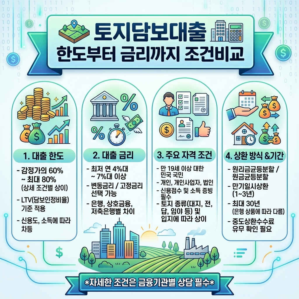 경기도 토지담보대출 한도부터 금리까지 조건비교