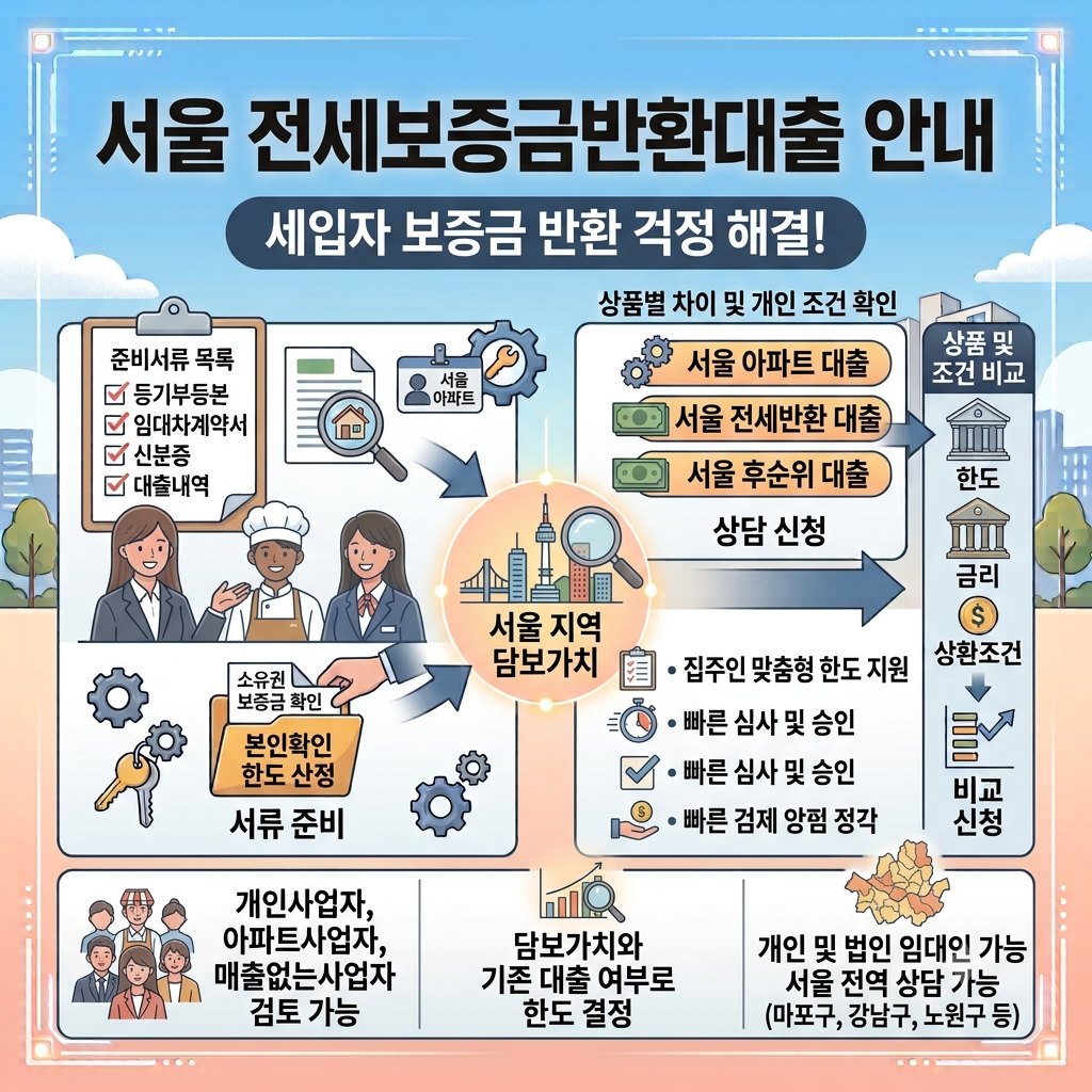 세입자 보증금 반환 걱정된다면 서울 전세보증금반환대출 확인