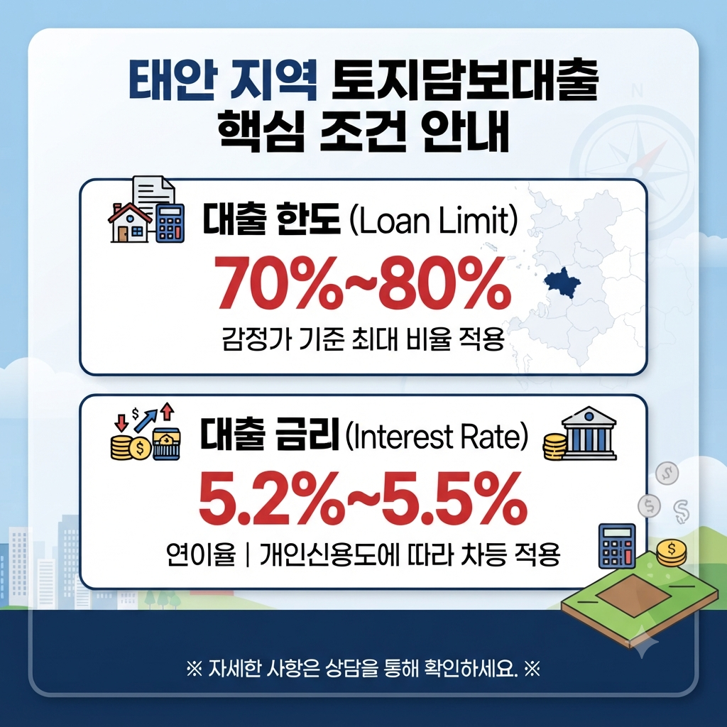 태안 토지담보대출 상담하면서 확인했던 한도와 금리, 농지와 임야 조건