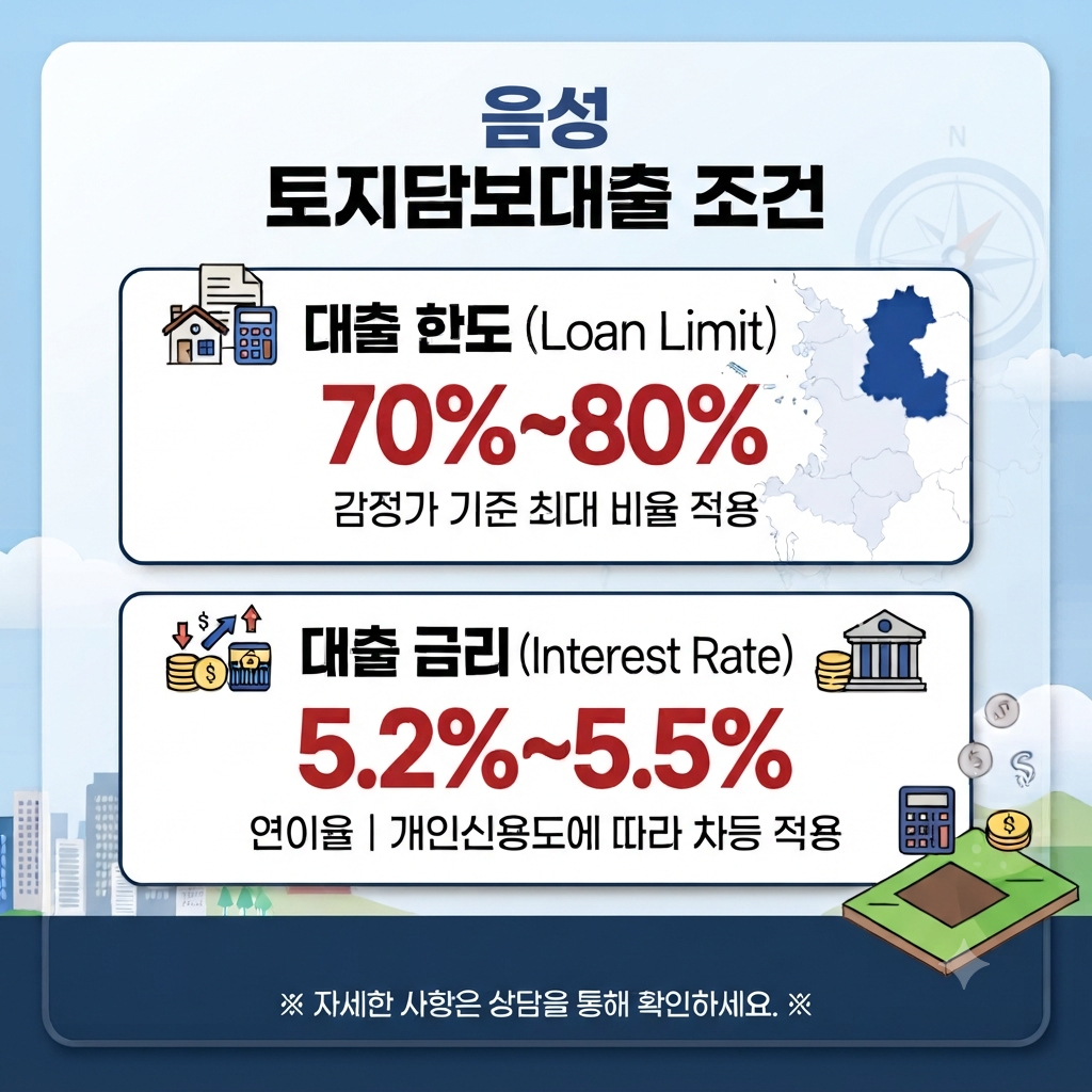 음성 토지담보대출, 농지·임야도 가능할까? 한도·금리·자격조건 실제 사례로 총정리
