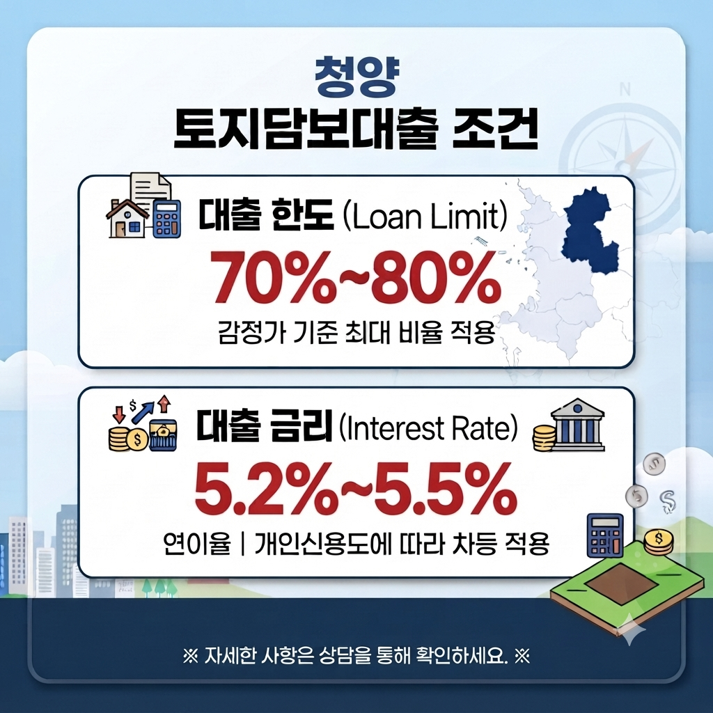 청양 토지담보대출 상담하며 확인했던 한도와 조건 정리(농지,임야)