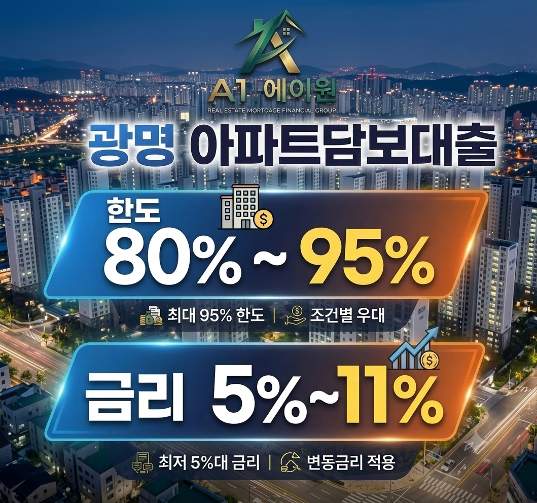 광명 아파트담보대출 알아보며 확인한 한도와 금리, 금융사별 조건 비교 후기