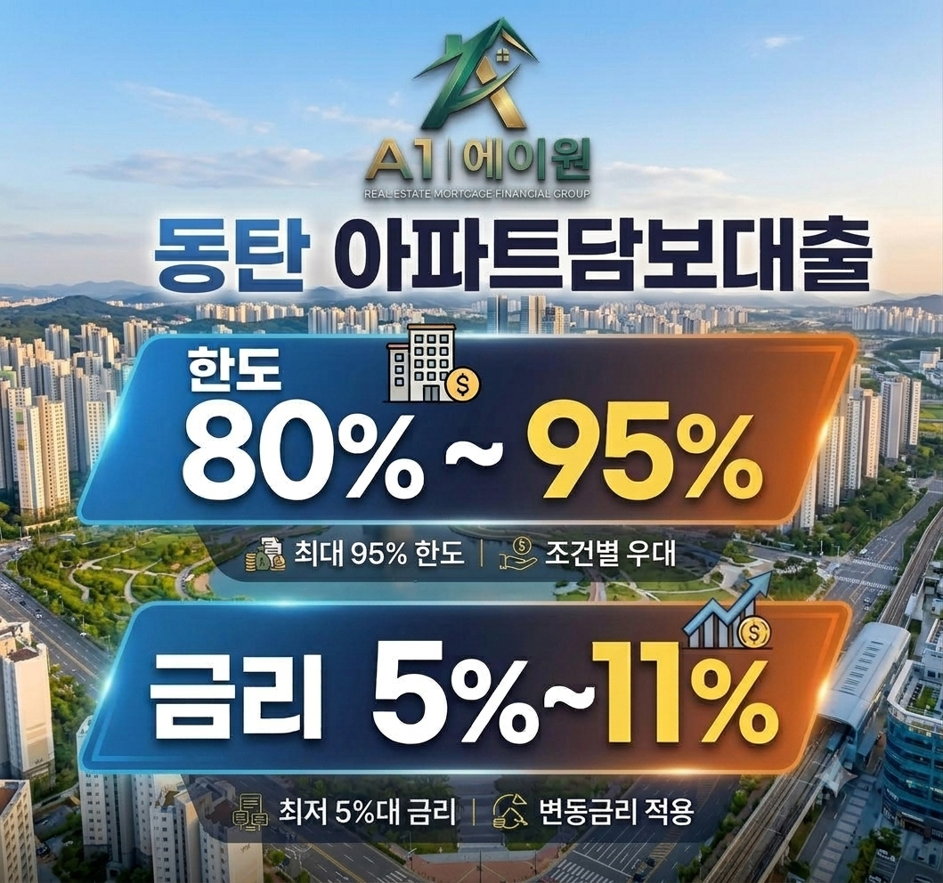 동탄 아파트담보대출 알아보며 한도와 금리 조건을 비교해 본 경험담
