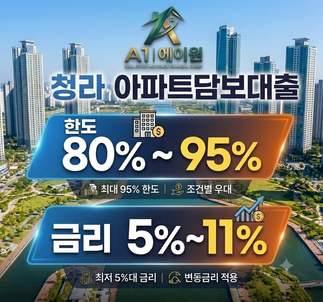 청라 아파트담보대출, 자금이 필요해 직접 한도와 금리를 비교해 본 경험담 목차