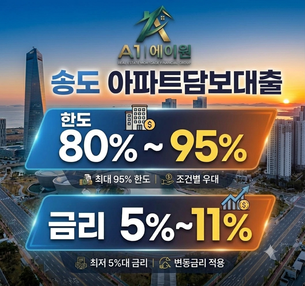 송도 아파트담보대출 알아보며 한도와 금리 비교에서 느낀 현실적인 차이