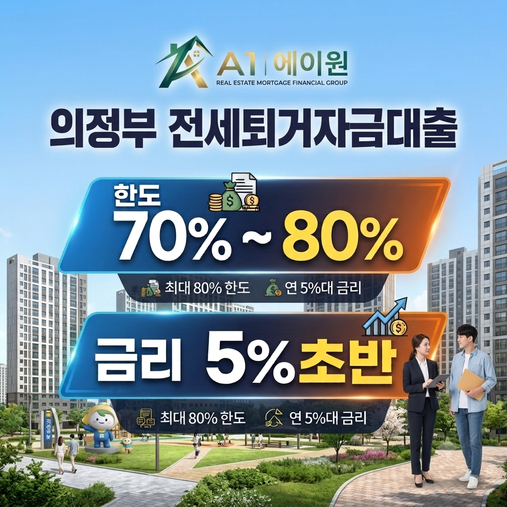 의정부 전세퇴거자금대출 상담하며 알게 된 한도와 금리, 1주택자와 다주택자 차이