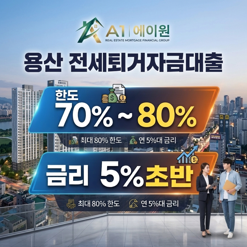 용산 전세퇴거자금대출 알아보며 한도와 금리, 금융기관별 조건을 비교한 후기