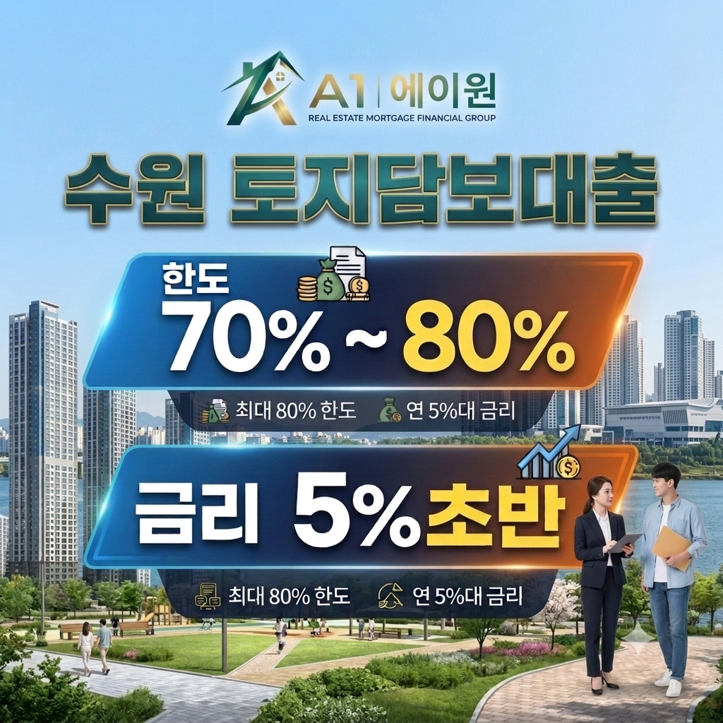 수원 토지담보대출 한도와 금리 비교해 보니, 금융사별 조건이 달랐습니다