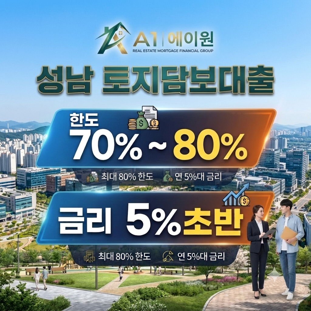 성남 토지담보대출 한도와 금리 비교, 금융사별 조건을 확인해 본 후기