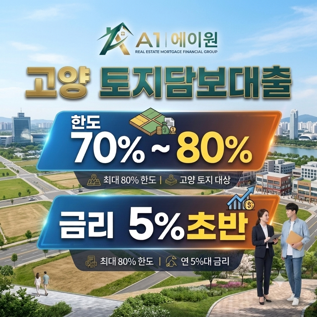 고양 토지담보대출 한도와 금리, 금융사별 조건을 비교해 확인한 방법