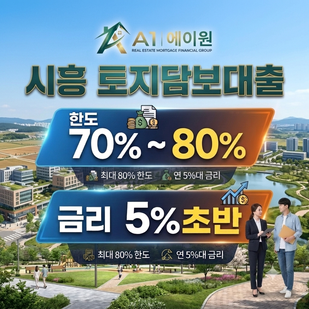 시흥 토지담보대출 한도와 금리 비교, 금융사별 조건을 알아본 경험