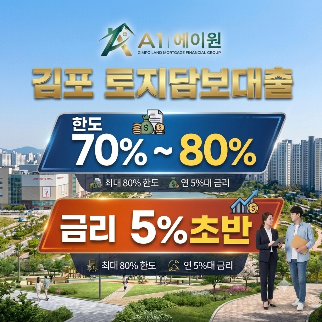 김포 토지담보대출 한도와 금리, 금융사별 조건을 비교해 본 후기