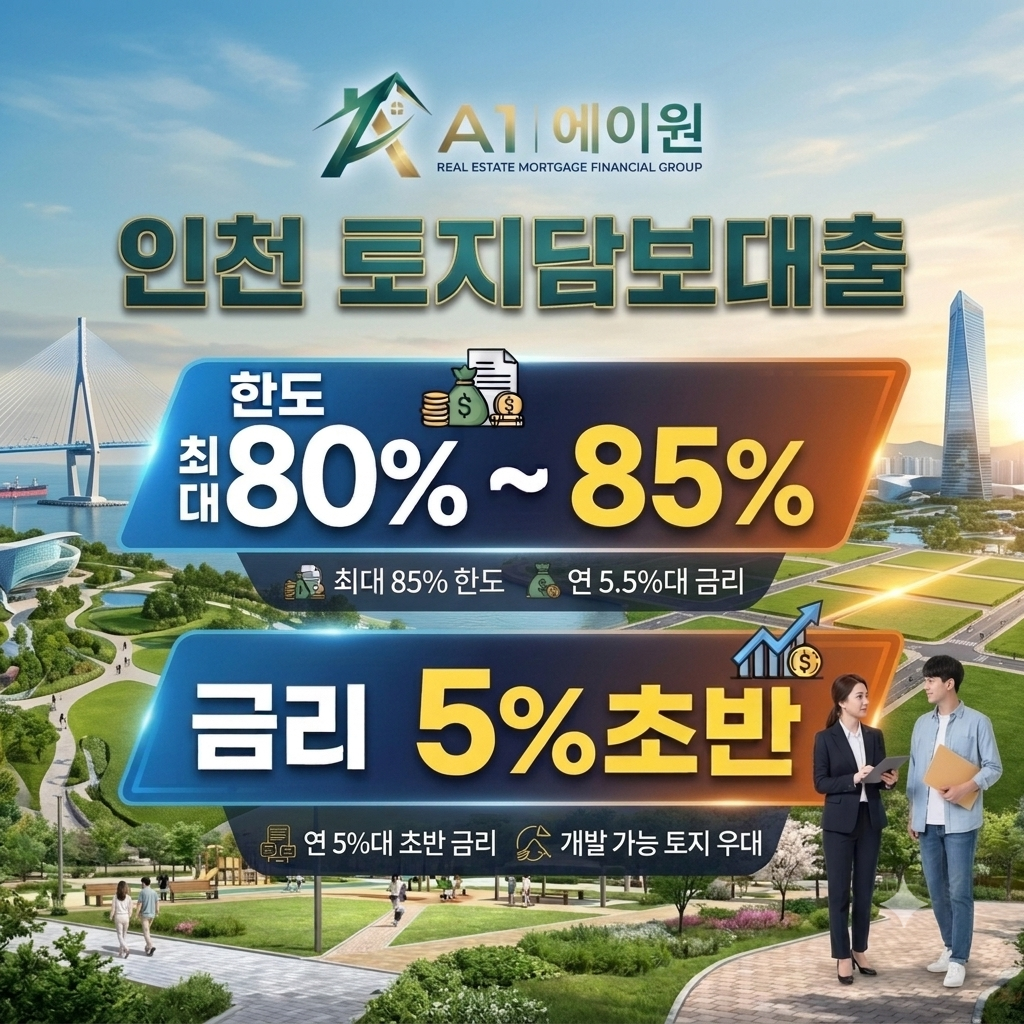 인천 토지담보대출 한도와 금리, 금융사별 조건을 비교해 본 후기